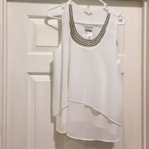 Soprano white tank blouse